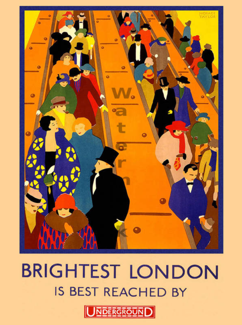 Vintage Poster "Brightest London" 18x24