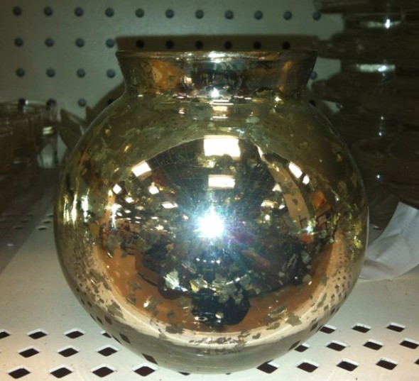 mercury glass vase