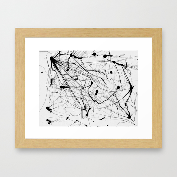 Society6 Abstract Ink (Black on White), from $15